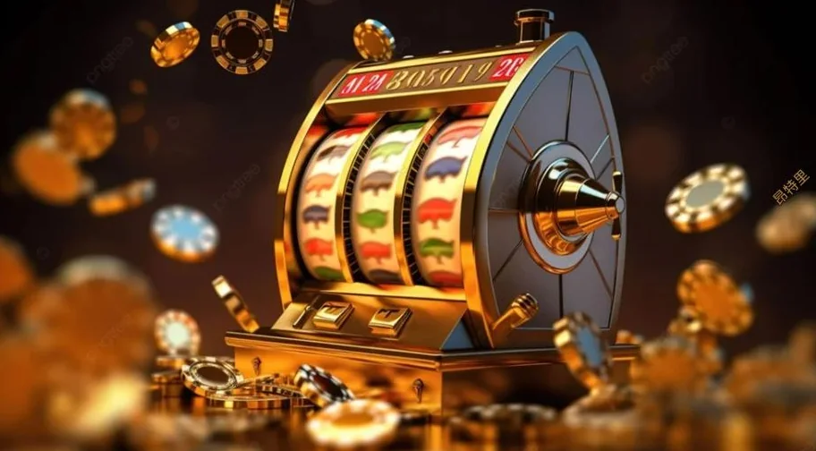Antarmuka slot pada perangkat mobile dengan reel dan tombol kontrol